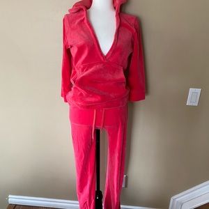 Velour Outfit-Hoodie & Pant Set